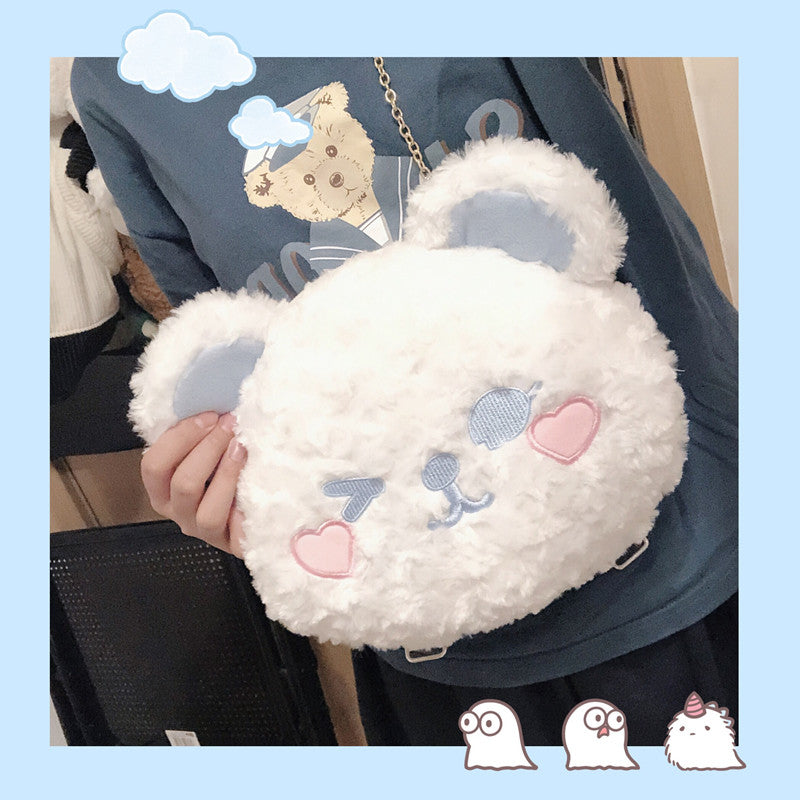 Cute bear plush bag PL50778