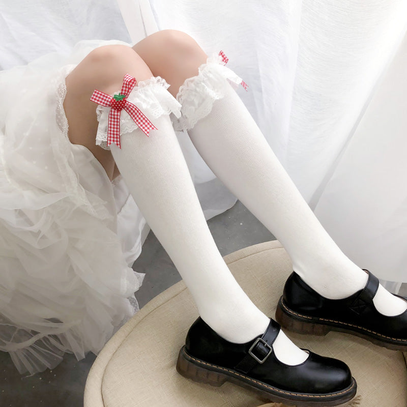 Strawberry lace socks PL50302