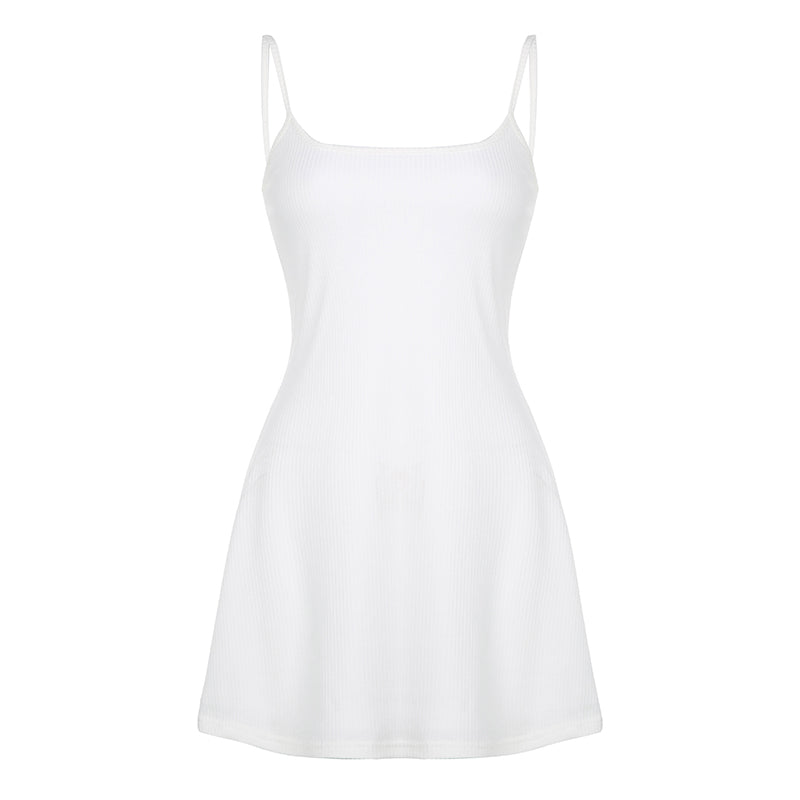 White Slip Dress PL52617