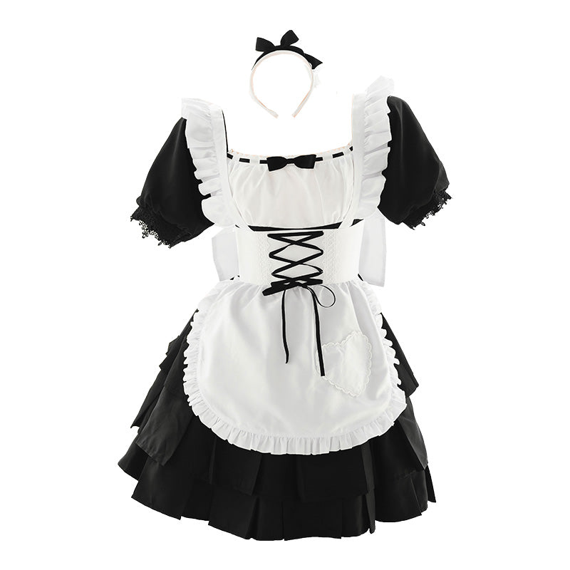 Black and white maid suit PL52422