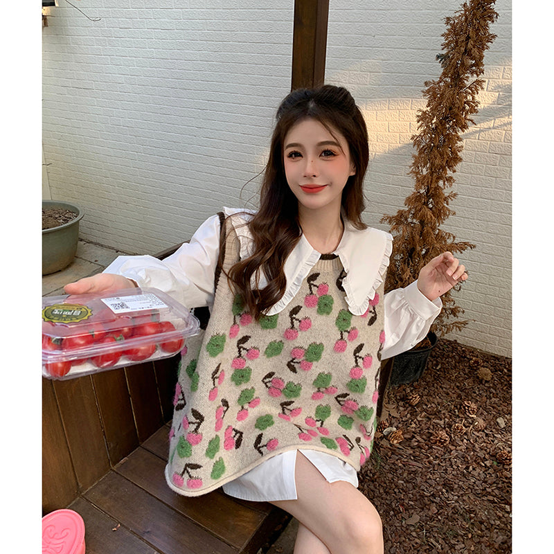 Pink Knit Vest PL52698