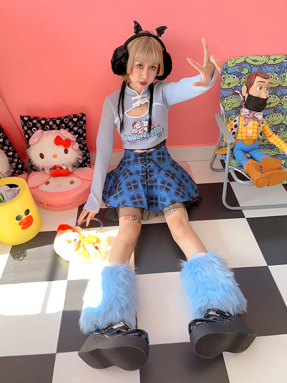 Harajuku Blue Skirt PL52436