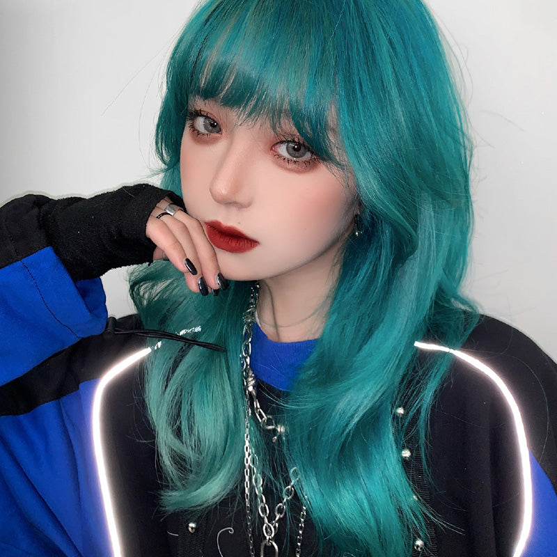 Blue Green Wig PL50155