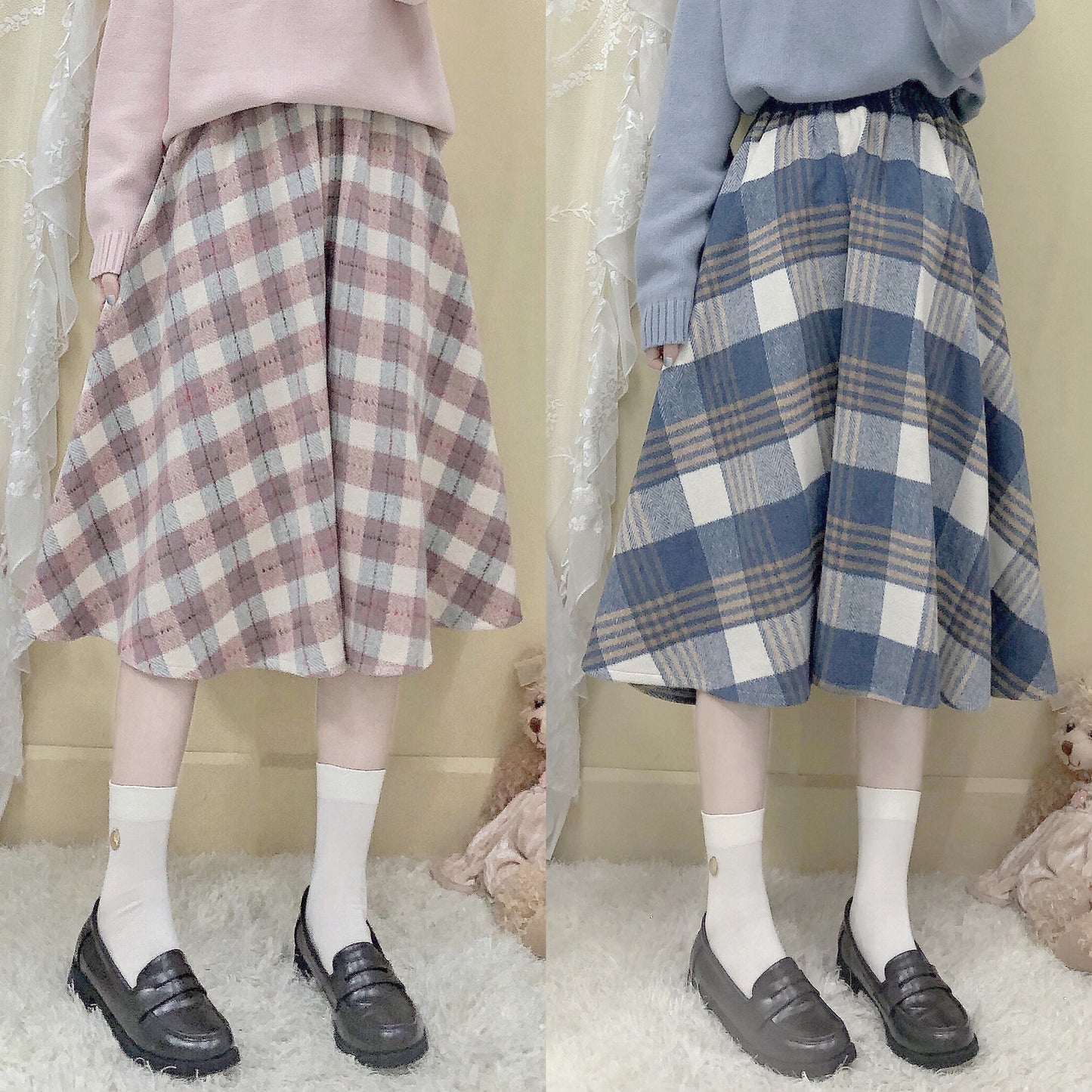 Harajuku plus velvet all-match skirt PL50826