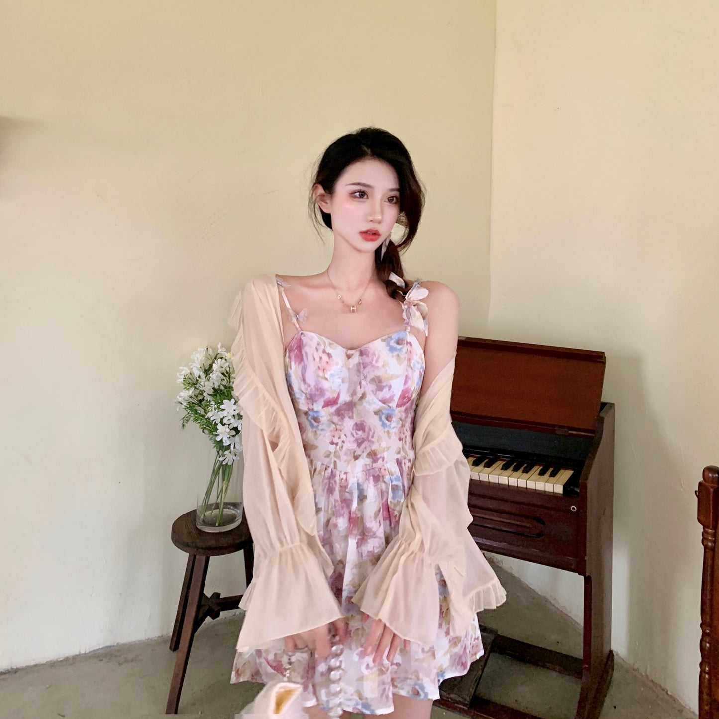chic floral dress PL52353