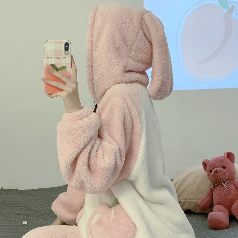 Pink plush pajamas PL52810