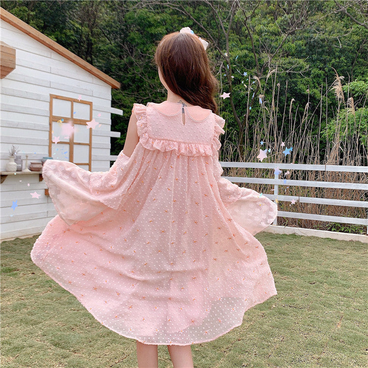 Pink embroidery dress PL50287