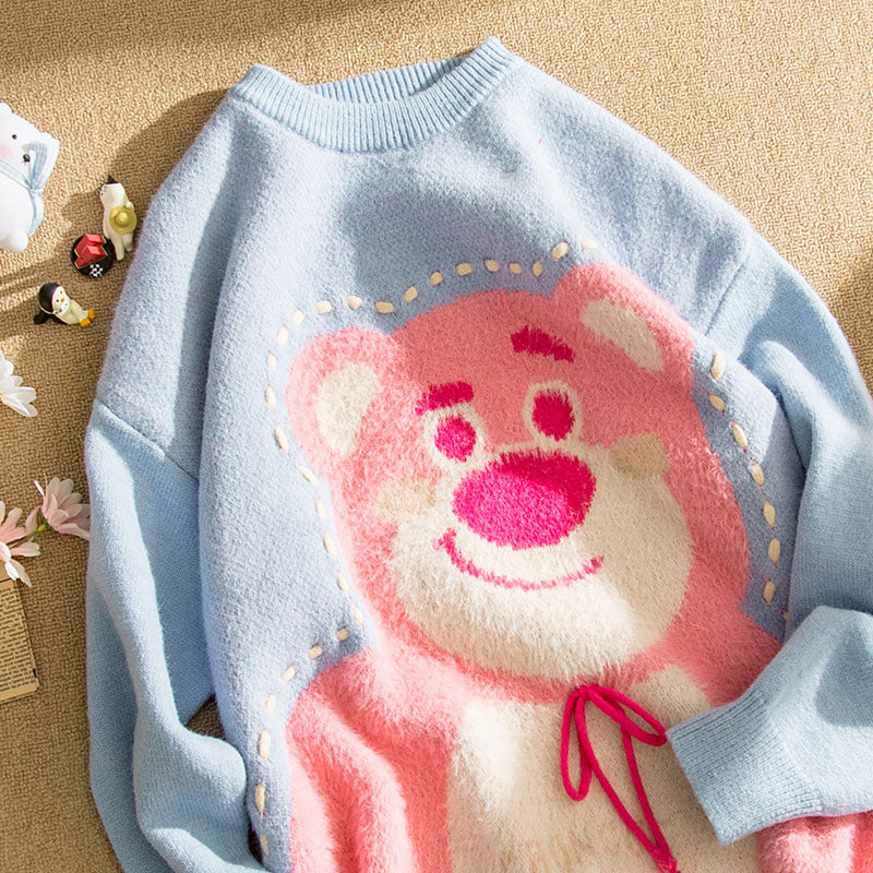 Cute Strawberry Bear Sweater PL52803