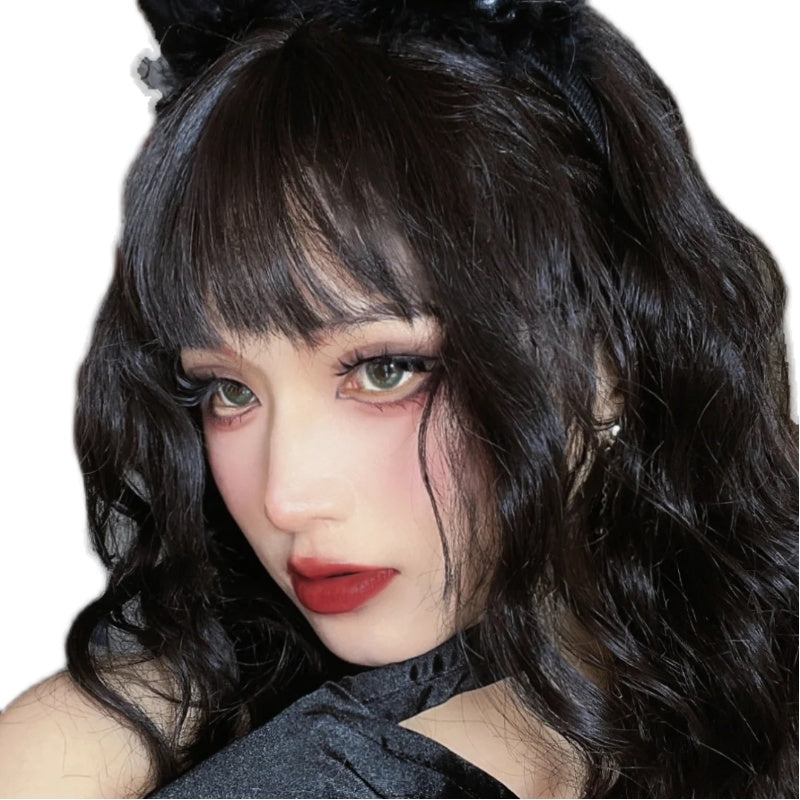 LOLITA BLACK LONG CURLY WIG PL52257