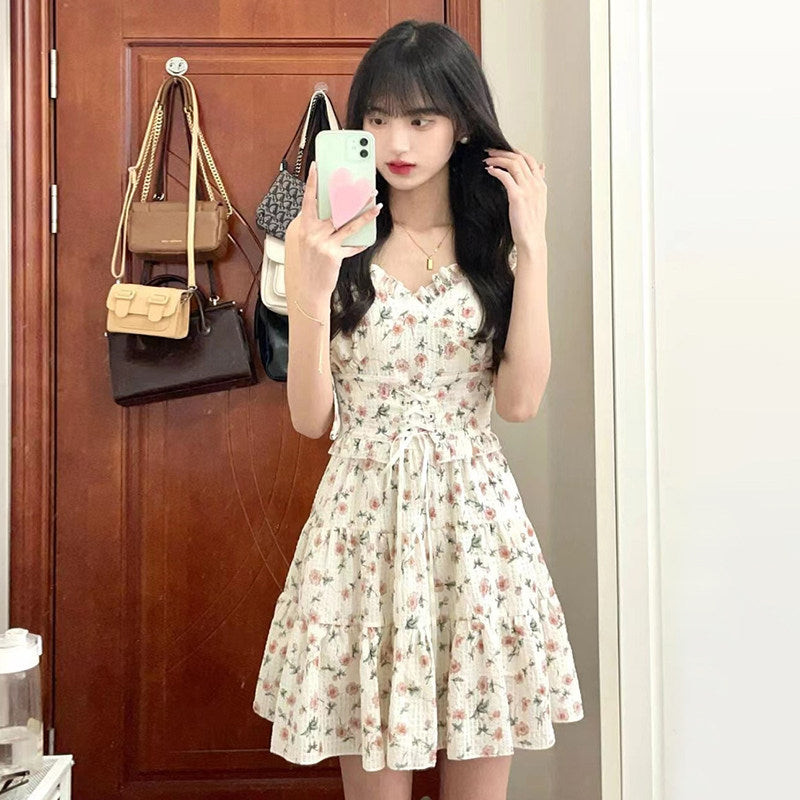 white floral dress PL52349