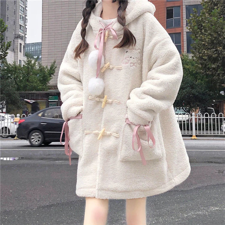 Japanese cute bear plush coat PL52658