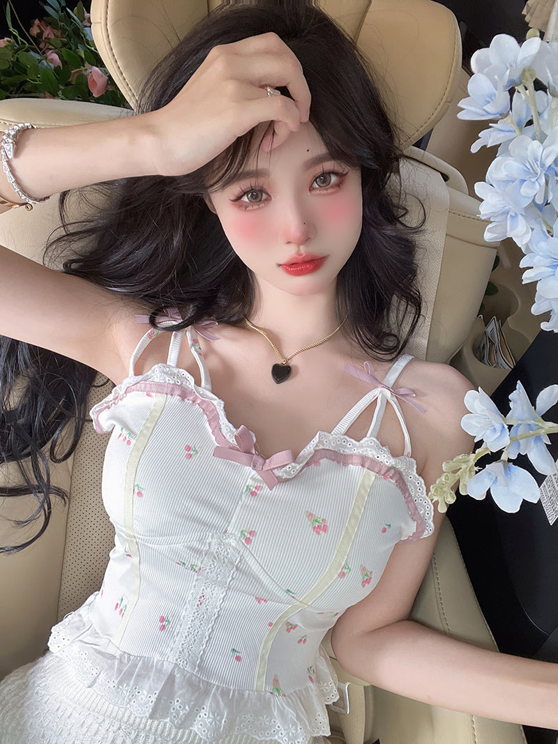 cute bow camisole PL52672