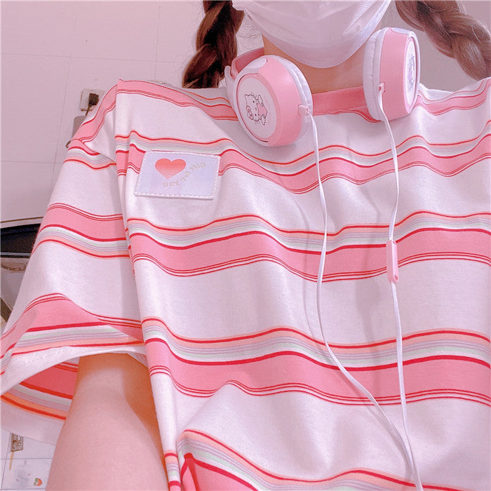Pink Striped T-Shirt PL52573