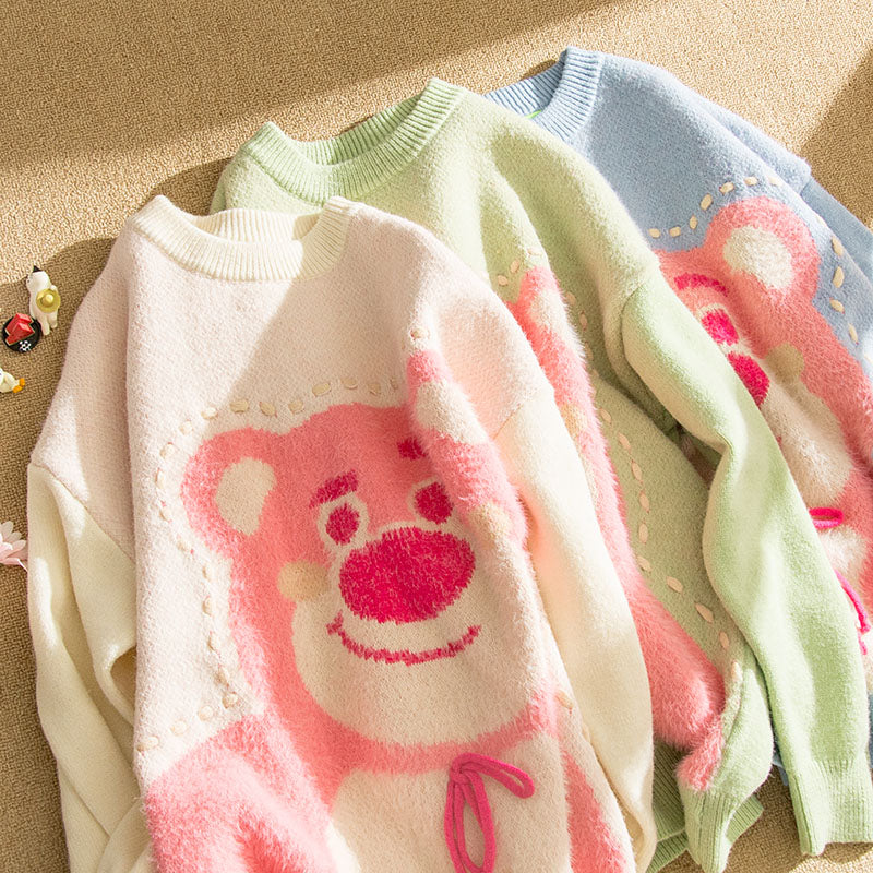 Cute Strawberry Bear Sweater PL52803