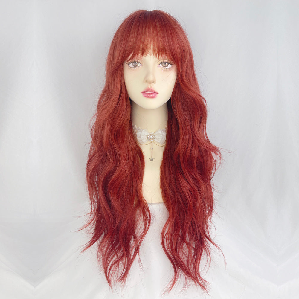 RED LONG CURLY HAIR PL52623