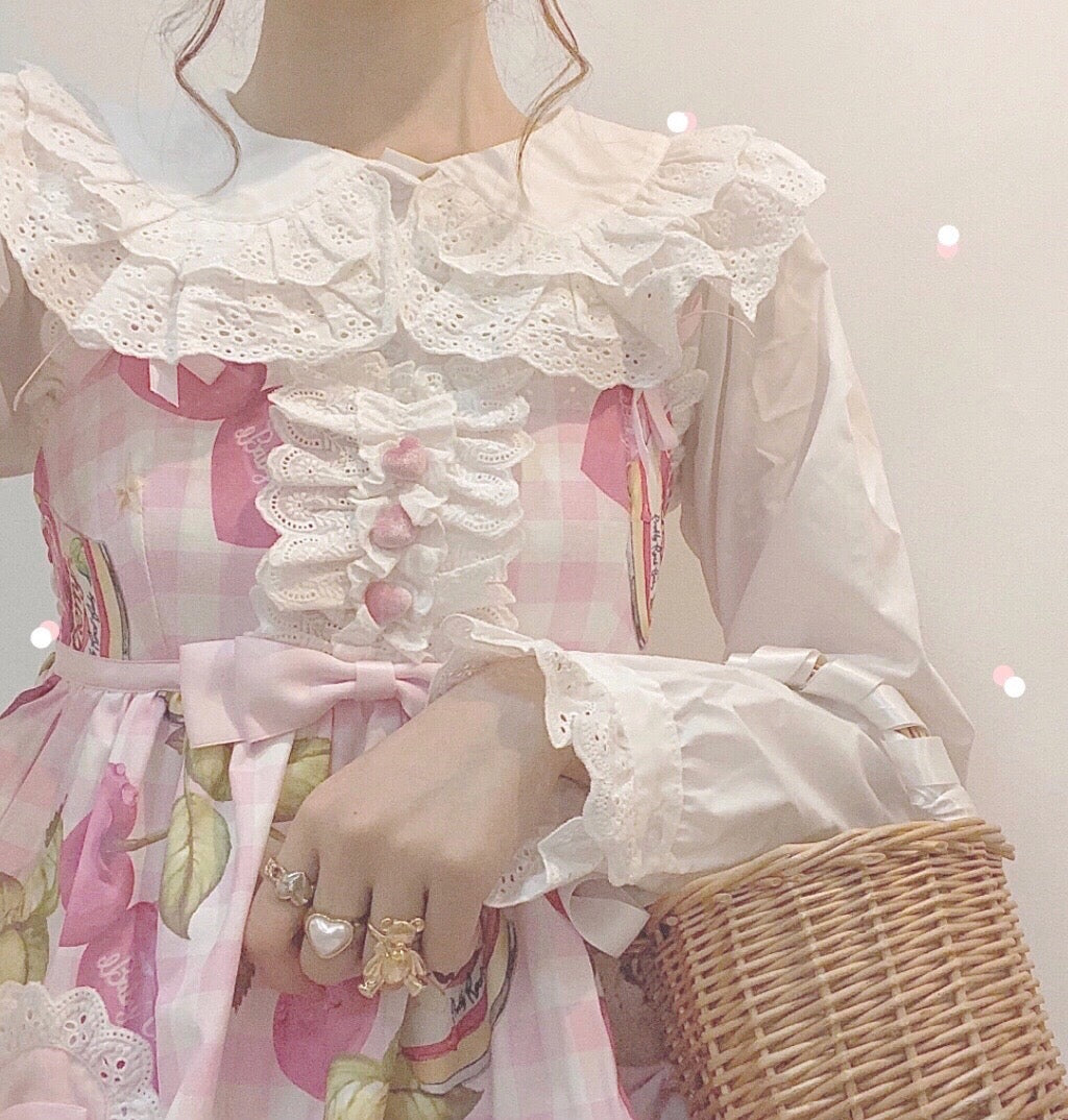 lolita lace shirt PL52645