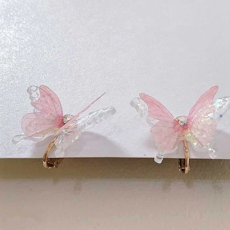 Blue butterfly earrings PL51075