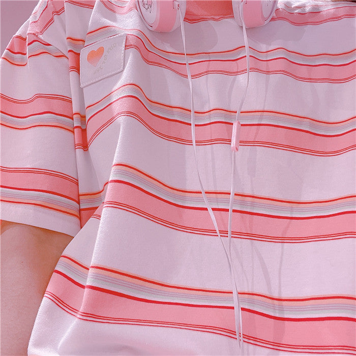 Pink Striped T-Shirt PL52573