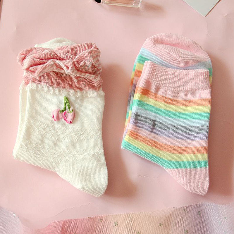 Macaron ice cream color stockings PL20115