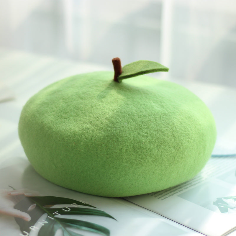 Green apple beret PL21194
