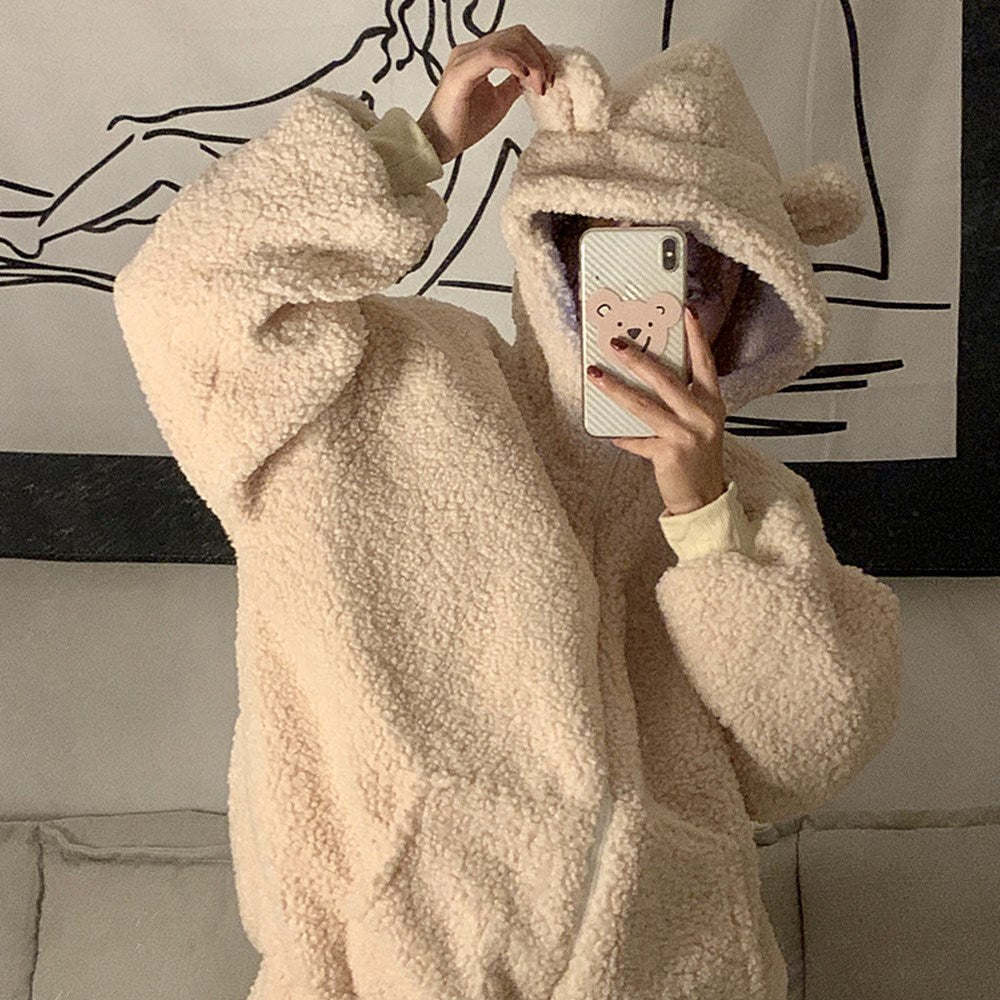Cute bear hooded sweater PL50832