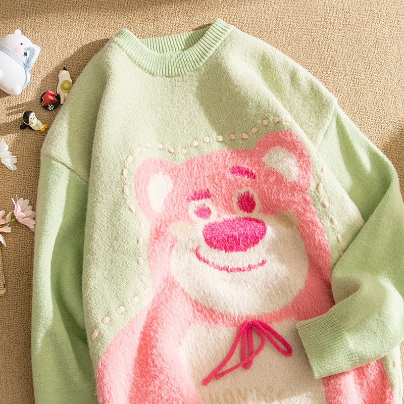 Cute Strawberry Bear Sweater PL52803