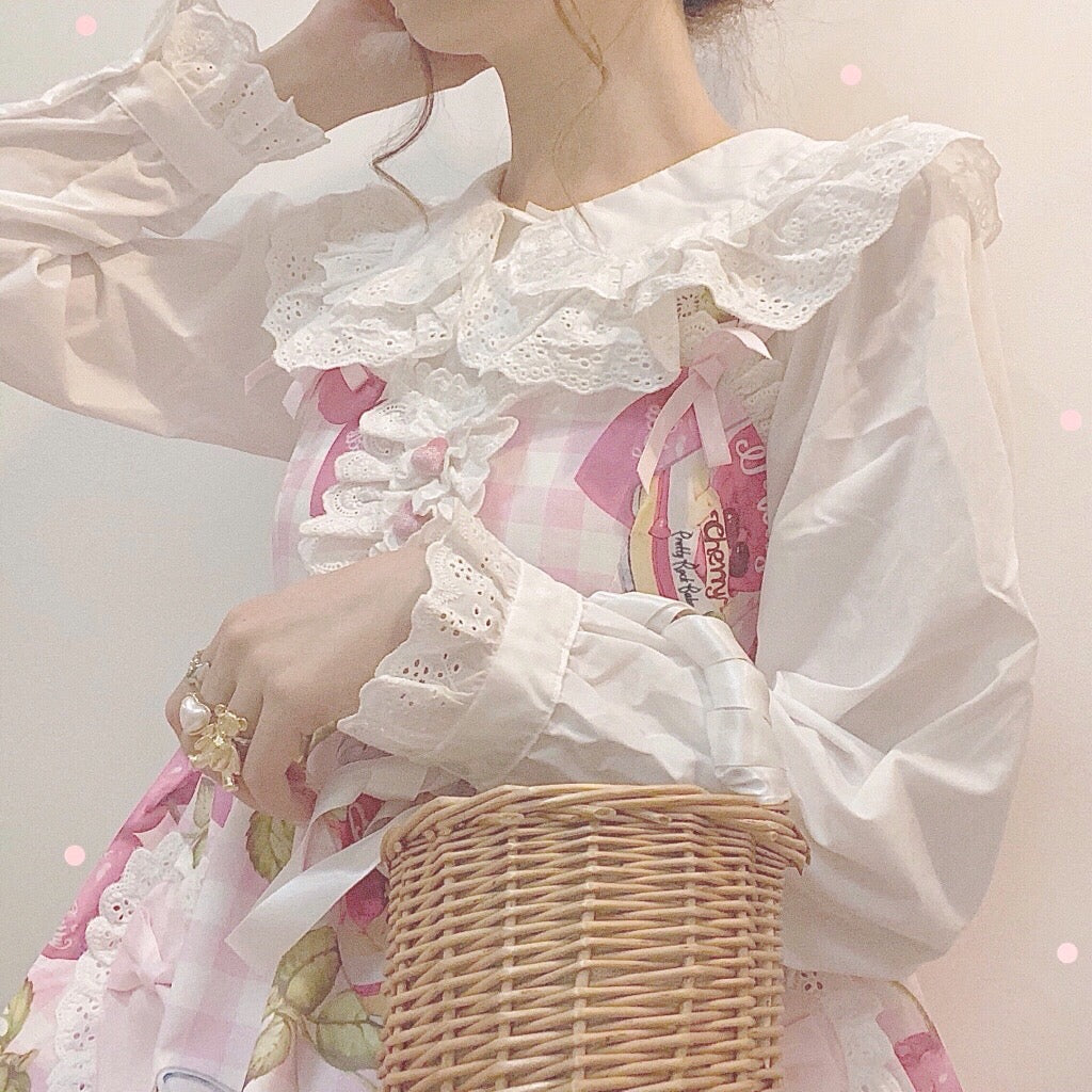 lolita lace shirt PL52645