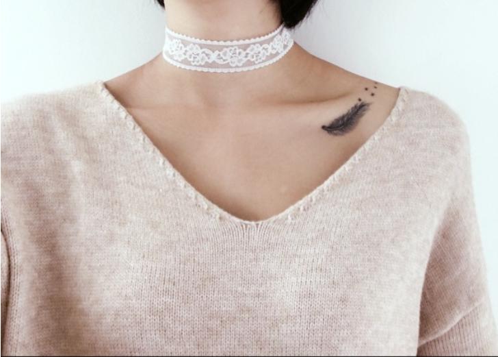 Lolita lace clavicle chain PL20125