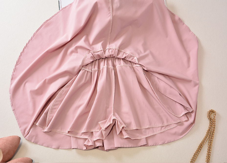 Lolita pleated half-length elastic skirt PL20142
