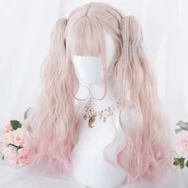 Lolita gradient wig + tiger mouth clip PL20714