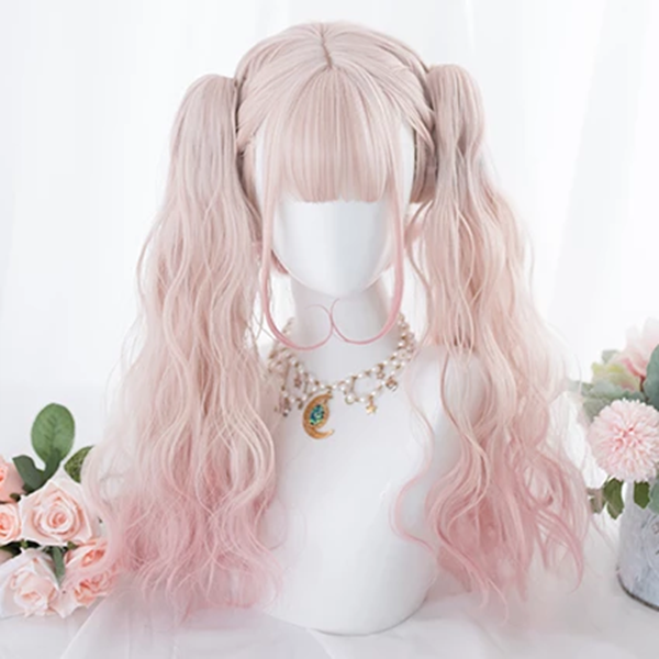 Lolita gradient wig + tiger mouth clip PL20714