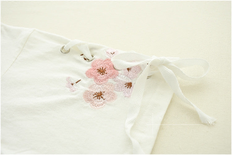 Lolita Flower Embroidered T-Shirt PL20230