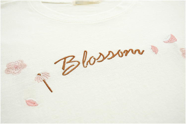 Lolita Flower Embroidered T-Shirt PL20230