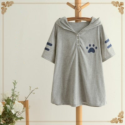 Lolita cat short-sleeved T-shirt PL20113