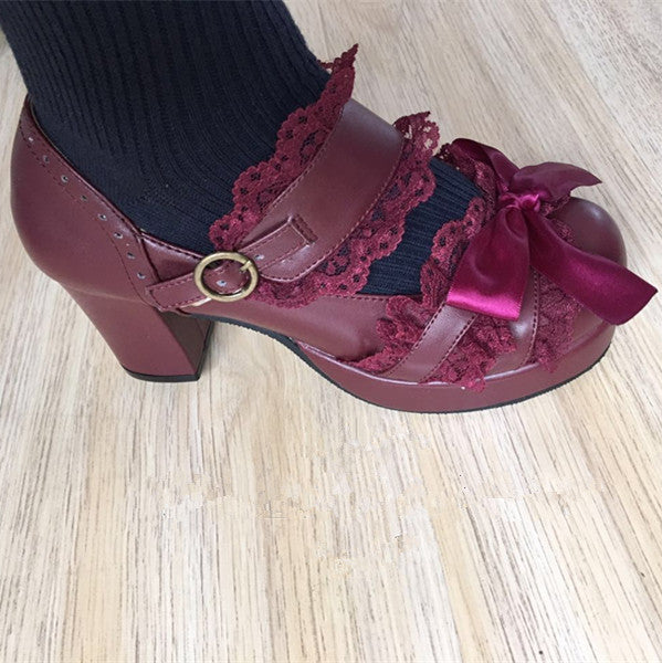 Lolita lace high heels PL20111