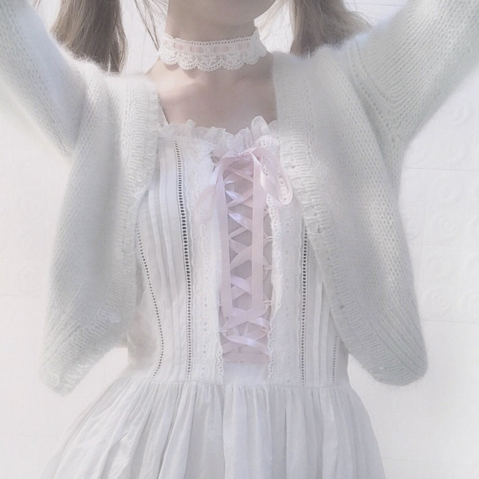 pink lace collar PL52647