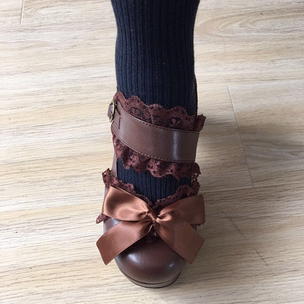 Lolita lace high heels PL20111