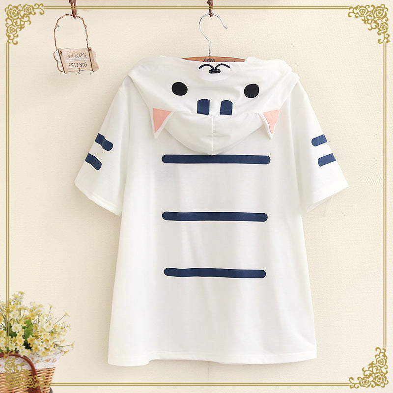 Lolita cat short-sleeved T-shirt PL20113