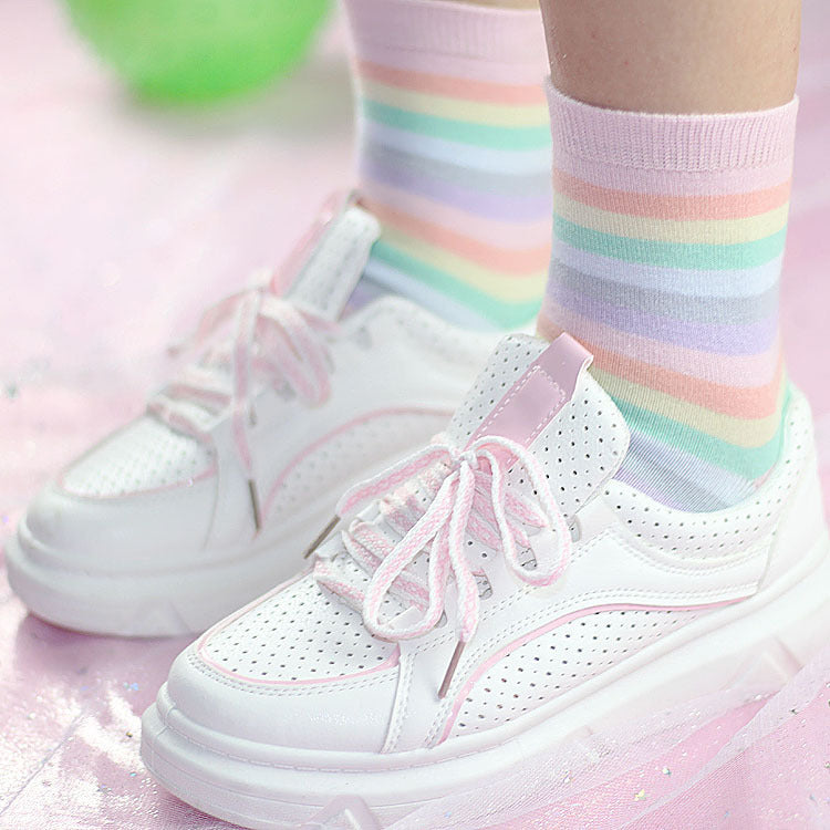 Macaron ice cream color stockings PL20115