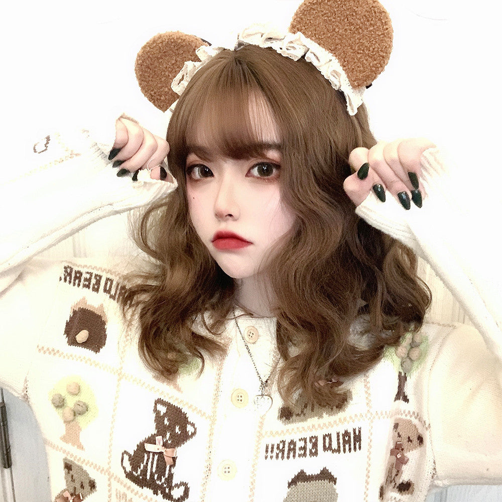 brown Long Curly Hair Wig PL52590