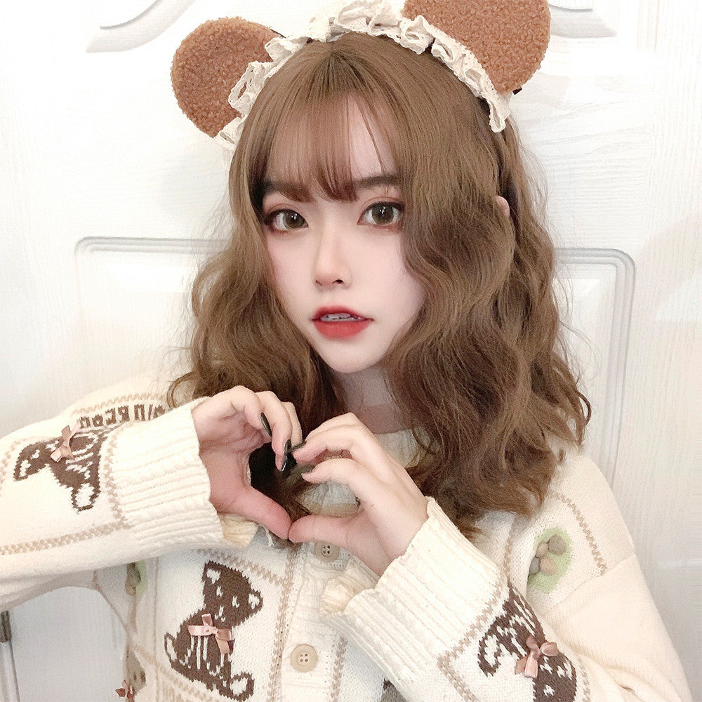 brown Long Curly Hair Wig PL52590