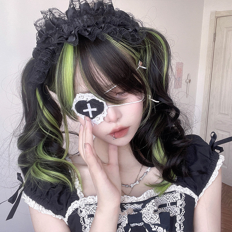 Harajuku gradient long curly wig PL52415