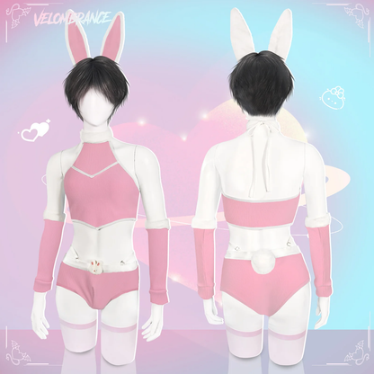 Cosplay Cute Bunny Ear Knitwear (5-Piece Set）AS06