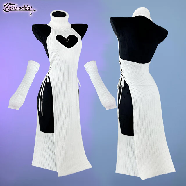 KORURACLUB-Plus Size Heart-Shaped Cheongsam KO59