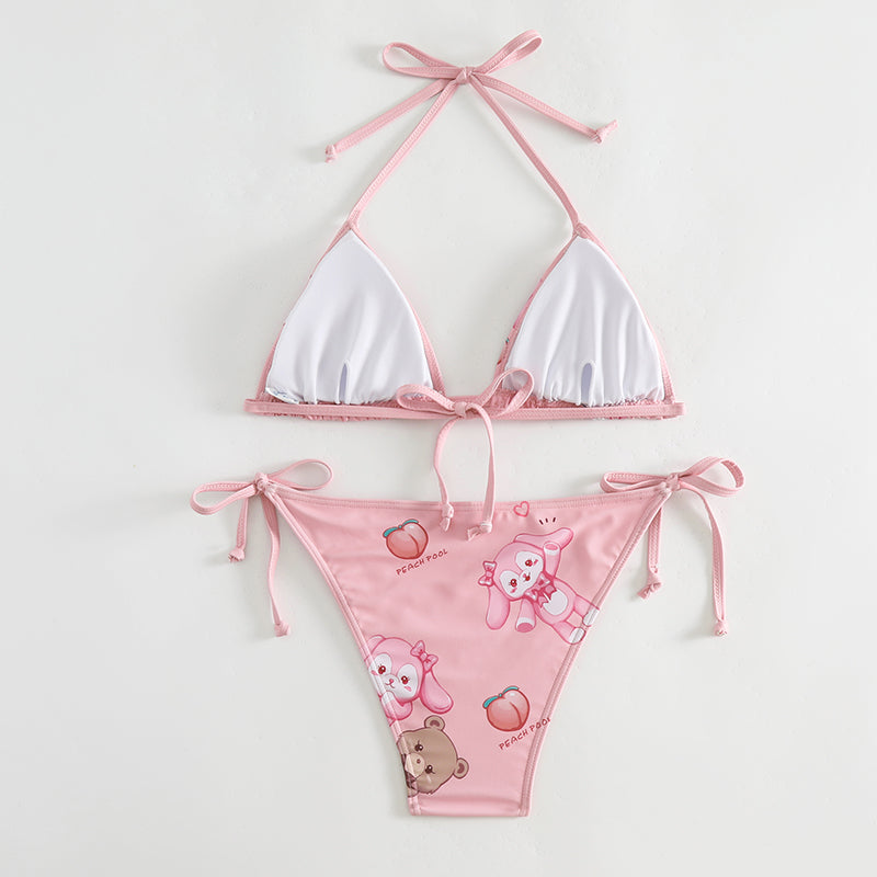 Cute Cartoon Bear Bikini PL53801