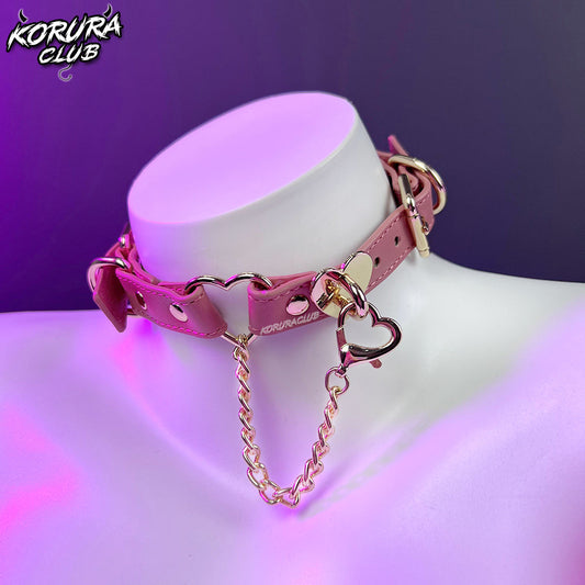 Only $9.99 – Limited to 30 Sets  Double Heart Lock Collar  KO91