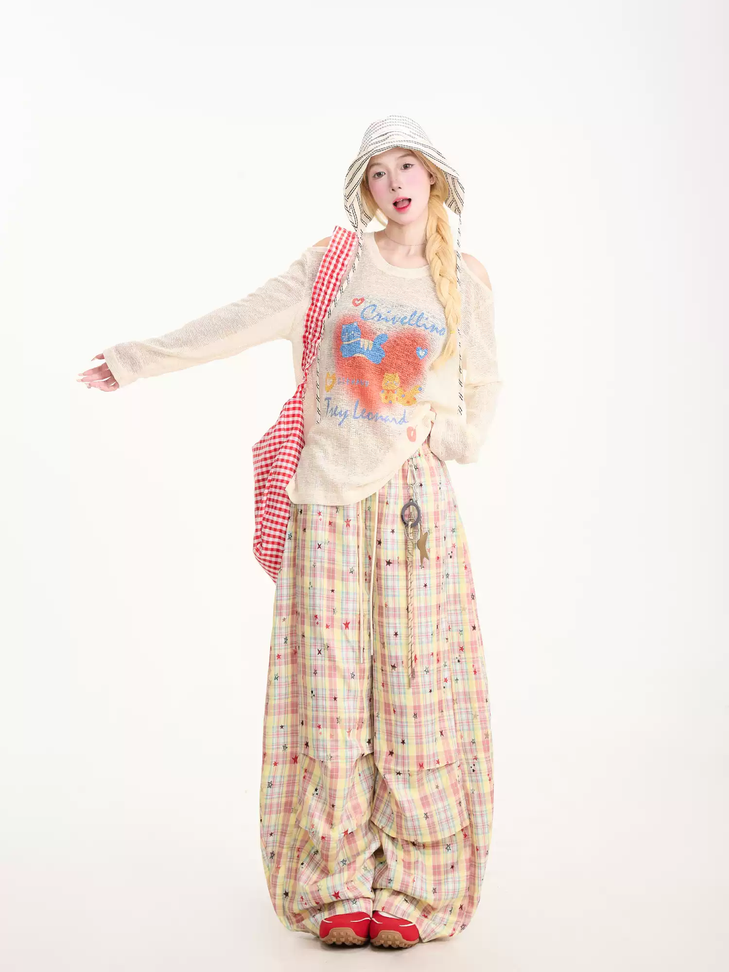 Cat Print Loose Casual Cover-Up PA20158