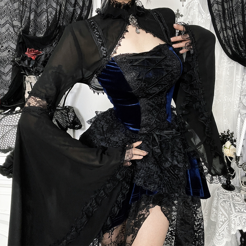 Goth Subculture Lace Dress PA20218