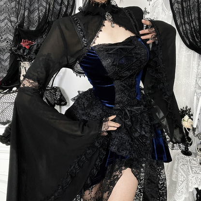 Goth Subculture Lace Dress PA20218