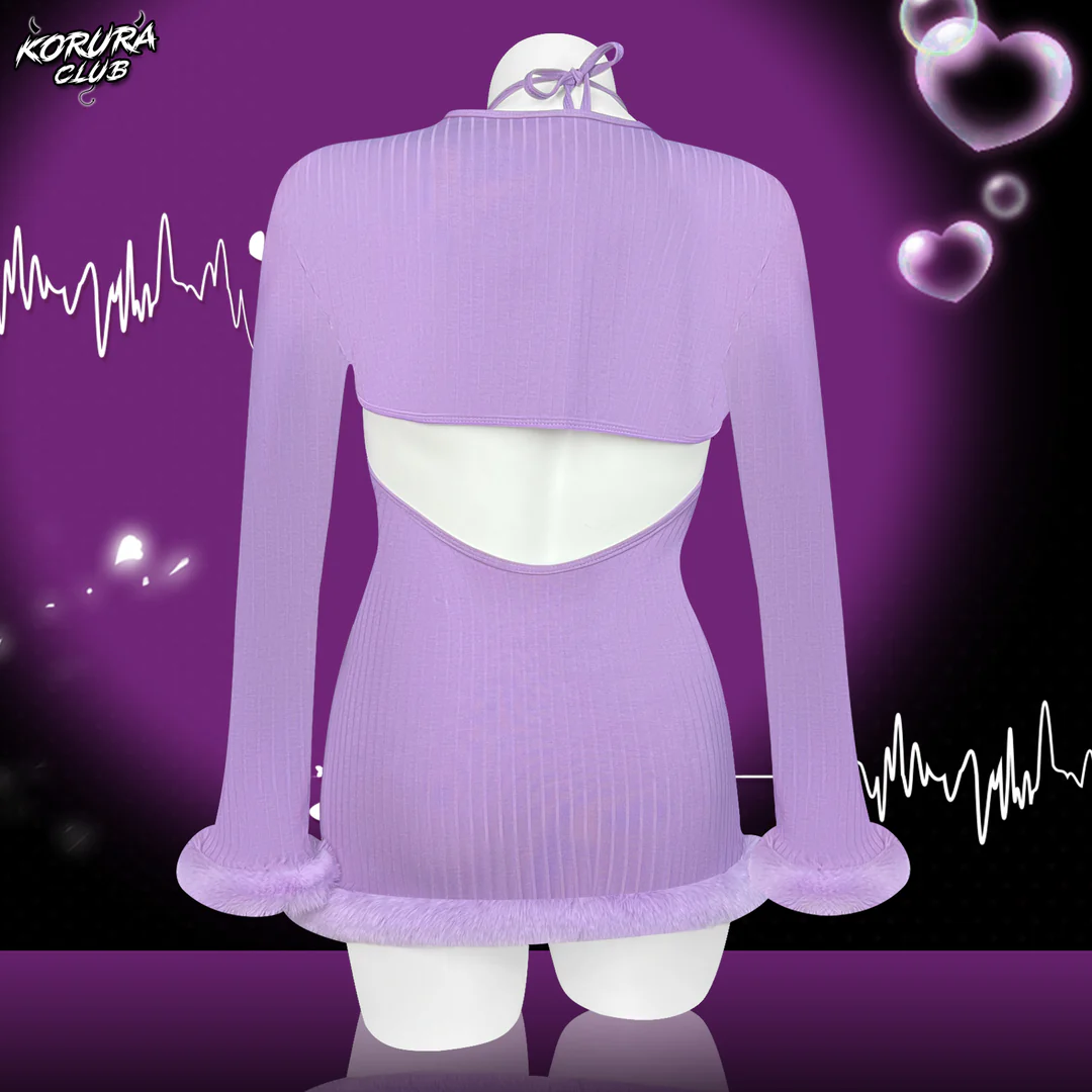 Heart-Trimmed Frayed Skirt KO116